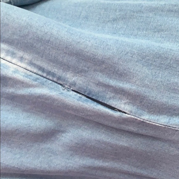 Zara Denim Flare 3/4 Sleeve Dress - Worn Once, Beautiful and Unique! - Picture 3 of 3